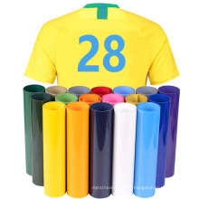 Wholesale New Design High elasticity PVC Vinly Heat Transfer film roll for Sport Clothing Custom